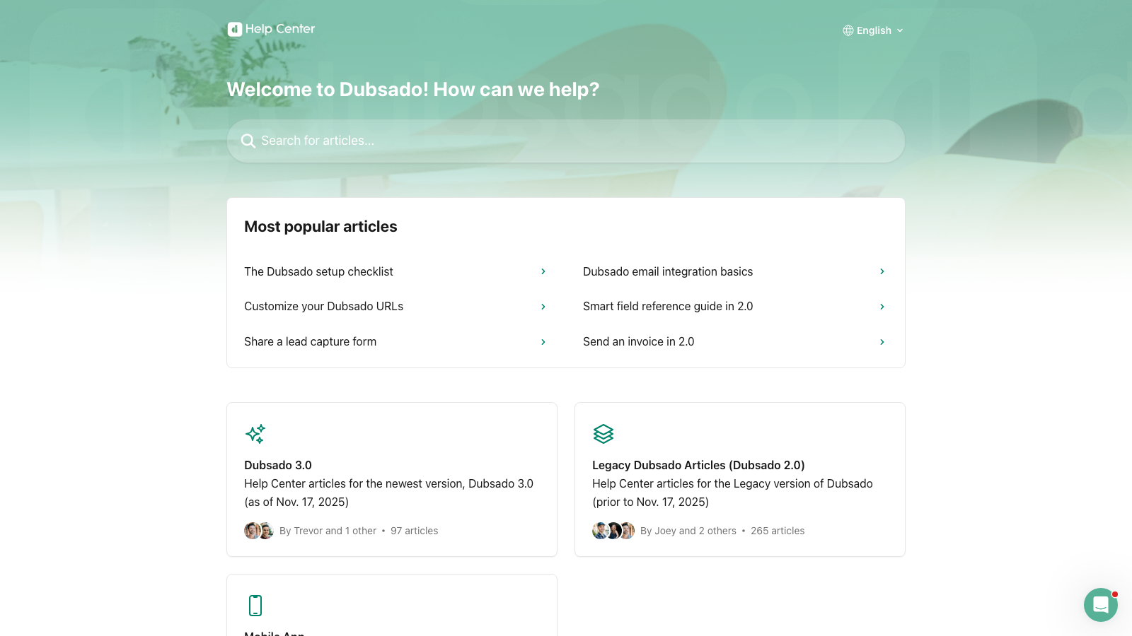 Dubsado help center