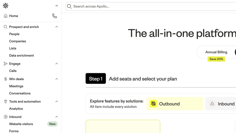 Apollo in-app workspace navigation