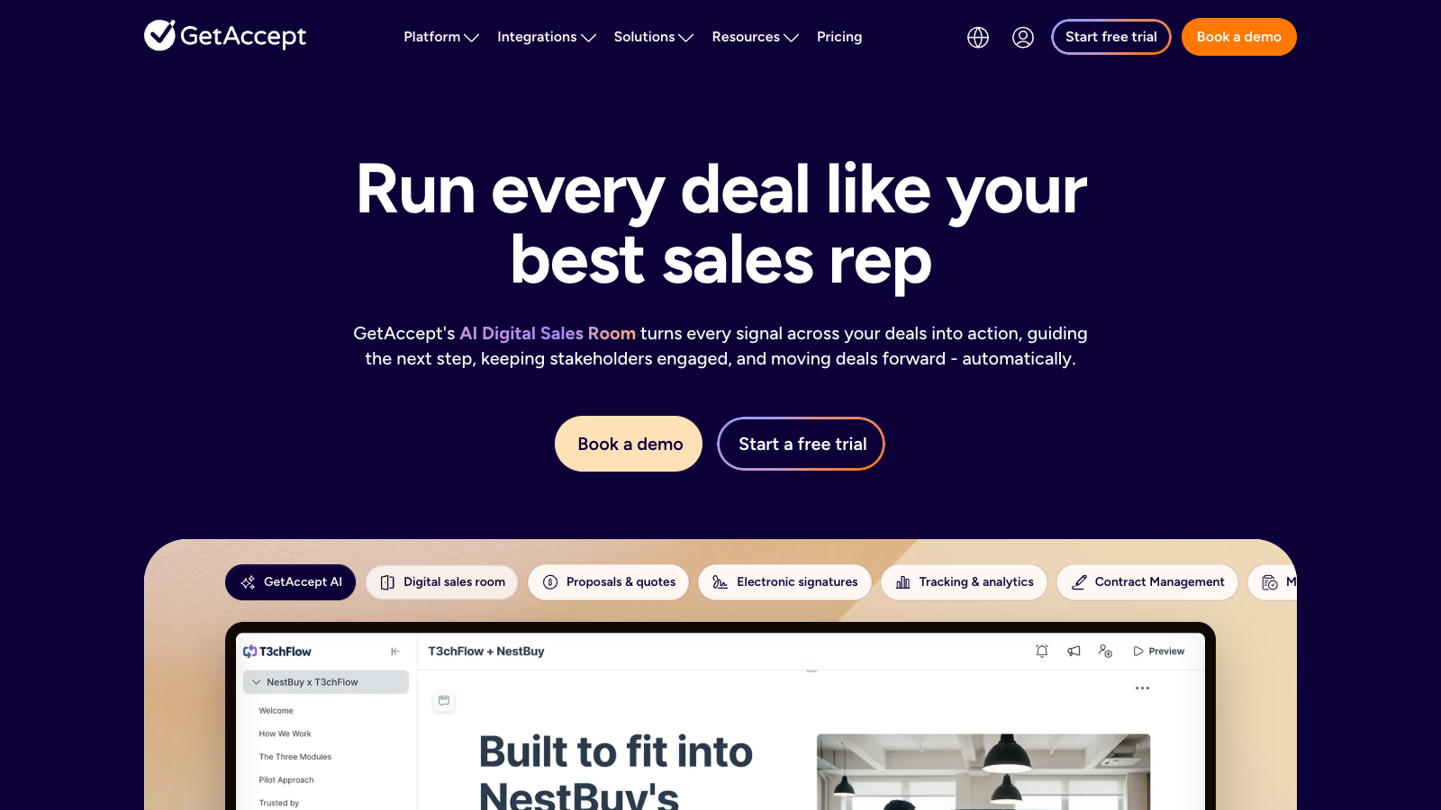 GetAccept homepage